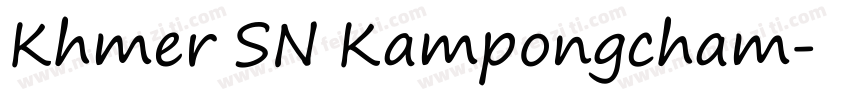Khmer SN Kampongcham字体转换